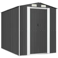 Syfax Capanno da Giardino Antracite 192x274x223 cm in Acciaio Zincato