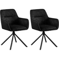 CLP Set di 2 sedie Tipton in tessuto - color crema