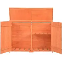Syfax Capanno per Attrezzi in Legno 128x42x91 cm
