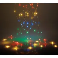 Spetebo Catena luminosa multicolore - multicolore / 160 LED - filo luminoso natalizio Deco multicolore a batteria