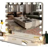OEM Specchio da bagno per il trucco, 20 luci LED, comando a sfioramento, BIANCO