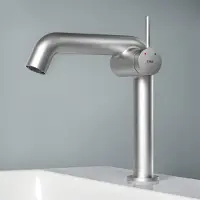 Emke Miscelatore per lavabo Design svizzero risparmio idrico resistente alla corrosione senza piombo facile da pulire caldo freddo cromo G3 8 minimalista