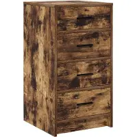 Syfax Credenza Rovere fumo 40 x 41 x 75 cm Legno multistrato