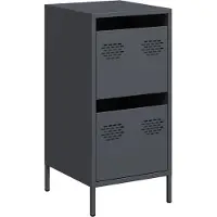 Syfax Credenza Antracite 35x39x73,5 cm in Acciaio Laminato a Freddo