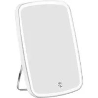 Melko Specchio cosmetico LED con ingrandimento 7x, montaggio a parete con braccio orientabile