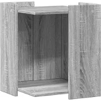 vidaXL Lettiera Grigio Sonoma 42x42x51 cm Materiale a base di legno