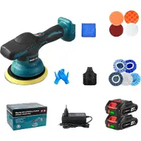 OEM Lucidatrice elettrica per auto, velocità regolabile, design senza fili, set di 2 batterie
