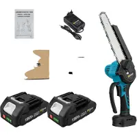 OEM Motosega elettrica a batteria, motore brushless, compatibile con batteria da 18 V, 2 batterie