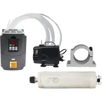 OEM Motore a mandrino raffreddato ad acqua, potenza 2,2 kW, velocità regolabile fino a 24.000 giri/min, set completo