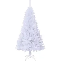 Prolenta Maison Exclusive - Albero di Natale artificiale con rami spessi, bianco, 150 cm, PVC