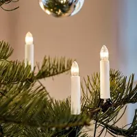 Hellum Albero di Natale per interni 15 pezzi, Germany, candele ondulate, incl. 3 candele di ricambio, filamento 430110