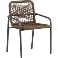 Merkloos Sedia Retro marrone – Design moderno in legno – Sedia da sala da pranzo – Look vintage – Sedia singola – 1 pezzo