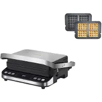 OEM Grill elettrico a contatto, potenza 2000W, controllo della temperatura a due zone, piastra aggiuntiva standard, EU