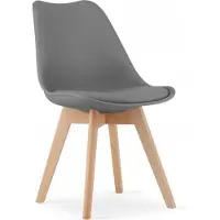 Sonstiges Sedia da sala da pranzo Sedia da cucina Sedia da soggiorno Sedia da pranzo 49x52x82 cm; grigio scuro-marrone