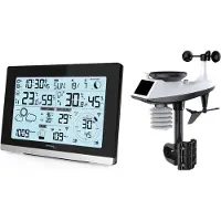 Technoline WS1750 centro meteo | velocità del vento | direzione del vento | visualizzazione della quantità di precipitazioni | allarme gelo | illuminazione di fondo