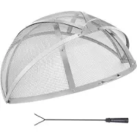 Vevor parascintille per focolari Ø 1016 mm Griglia per caminetto Parascintille in acciaio inox Fori per le scintille a maglie da 2 mm Focolare Parascintille Ideale per caminetti Focolari e caminetti