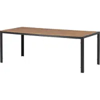 Furnlux Classic FURNLUX Tavolo da pranzo per esterni Break Brown And Black 90cm / Colore principale: Marrone / Dimensioni: 90 x 205 x 74 cm