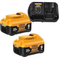StarTech.com Per DeWalt 20V MAX, batteria di ricambio DCB200, 9000 mAh Li-Ion 21700, compatibile con DCB182/DCB180/DCB181, blu cielo