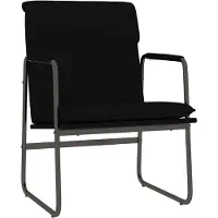 Syfax Sedia Lounge Nera 55x64x80 cm in Tessuto