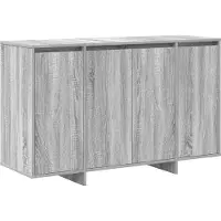 Syfax Credenza Grigio sonoma 120 x 41 x 75 cm Legno multistrato