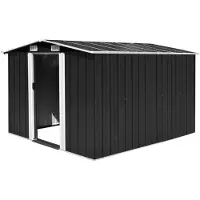 Syfax Casetta da Giardino 257x298x178 cm in Metallo Antracite