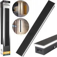MasterLed Master LED applique 30W lampada da esterno 100cm nero RAL 9005 IP65 luce di facciata 4000K bianco neutro