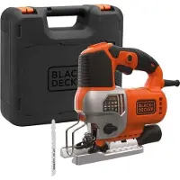 Black & Decker Seghetto alternativo a filo BLACK + DECKER BES610K, 650 W, 3100 giri/min, funzione pendolare regolabile, taglio legno 90 mm