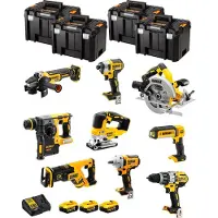DeWalt Kit DWK901T (DCD996 + DCH273 + DCG405 + DCF887 + DCF894 + DCS334 + DCS570 + DCS367 + DCL050+ 3x5,0Ah +DCB115+ 4xTSTAK VI)