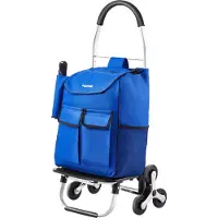 OEM Carrello spesa pieghevole VEVOR, 445 x 375 x 990 mm, carrello portascale, 6 ruote, borsa in tessuto Oxford