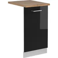 Vicco Pannello frontale della lavastoviglie R-Line Nero lucido 45 cm , PL Rovere, Model 54956