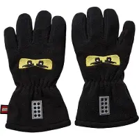 Lego Wear Kid's Asmus 600 Fleece Glove Guanti Bambini (146/152, nero)