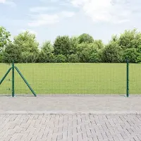 Syfax Recinzione Metallica Saldato con Base in Cemento 10 x 0,6 m
