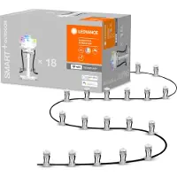 Ledvance LED Smart+ illuminazione giardino Dots 18 x picchetto a terra 9m set base IP65 4W 680lm RGB App Google & Alexa WiFi