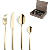Amefa Metropole 1170ZVMDF3C40, Champagne, set di 24 posate in scatola di legno