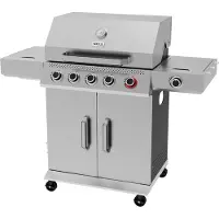 YATO Griglia a gas yao 5+1 19kW in acciaio inox,