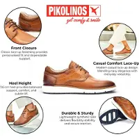 Pikolinos per uomo. M1A-4276C1 Scarpe Manacor in pelle marrone (42), Basso, Stringhe, Casual