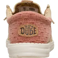 HEY DUDE mocassini da uomo con tomaia in tessuto e inserti a contrasto beige