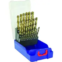 Tivoly Set di 25 punte da trapano HSSE5, con gambo cilindrico corto, marca - codice prodotto 11455070017