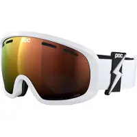 POC - Masque de ski - Fovea Mid Blixten White/Partly Sunny Orange - Bianco
