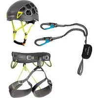 C.A.M.P. Kit Ferrata Kinetic Rewind Pro Energy Set da arrampicata (S, grigio)