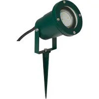Brilliant Faretto con picchetto a terra Frasco, verde, alluminio, vetro, GU10