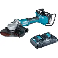 Makita Smerigliatrice angolare a batteria 230 mm 2*18 V 2*5,0 Ah