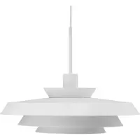 Dyberg Larsen Lampada a sospensione DL44, bianca, metallo, Ø 45 cm