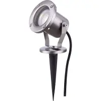 Globo Lighting luce per esterni in acciaio inox, 1x GU10