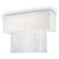 Ideal Lux Plafoniera in cristallo bianco PHOENIX 5 lampadine
