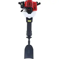 StarTech.com Trapano a benzina - 52 cm³ 2 tempi - Portatile - Per buche di piantagione e pali - Giardinaggio e silvicoltura - Rosso