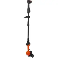 StarTech.com Zappatrice da giardino - Mini coltivatore a batteria - 21 V, 550 W, 235 giri/min, profondità di lavoro 10 cm, prolunga, tempo di ricarica 2-3 ore - Arancione