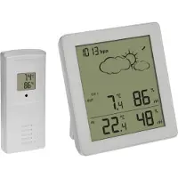 TFA-Dostmann Stazione meteo radio TFA CLEAR, 35.1168.02, bianca