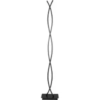 Eglo Piantana Moderna Lasana 3 Acciaio Nero Luce Led Integrato 36W