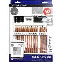Daler Rowney Simply Sketching Pencils Set di matite artistiche 40 pezzi